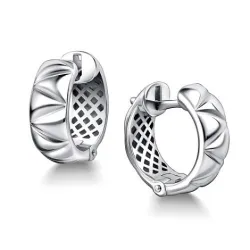 Серьги Конго из серебра без камней