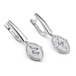Cercei Suspendați din argint cu Cubic Zirconia Incolor