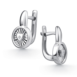 Cercei din argint  cu pietre Diamant