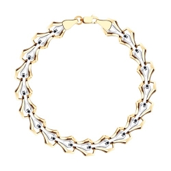 Браслет из красного золота без камней