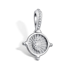 Pandantiv din argint  cu pietre Cubic Zirconia Incolor