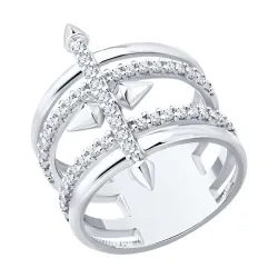 Inel din argint cu Cubic Zirconia Incolor