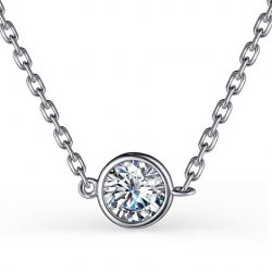 Colier din argint  cu pietre Cubic Zirconia Incolor