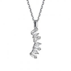 Colier din argint  cu pietre Cubic Zirconia Incolor