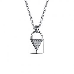 Colier din argint  cu pietre Cubic Zirconia Incolor