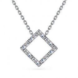 Colier din argint  cu pietre Cubic Zirconia Incolor