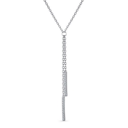 Colier din argint  cu pietre Cubic Zirconia Incolor