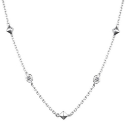Colier din argint  cu pietre Cubic Zirconia Incolor