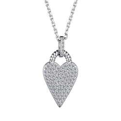 Colier din argint  cu pietre Cubic Zirconia Incolor