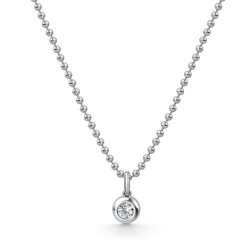 Colier din argint  cu pietre Cubic Zirconia Incolor