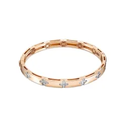 Brățară din aur roșu cu Cubic Zirconia Incolor