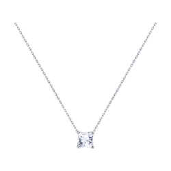 Colier din argint  cu pietre Cubic Zirconia Incolor