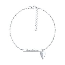 Brățară Love din argint  cu pietre Cubic Zirconia Incolor