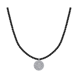 Colier din argint  cu pietre Cubic Zirconia Incolor, Spinel natural și
