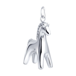 Подвеска из серебра без камней