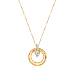 Colier din aur roșu cu Diamant, Diamant negru