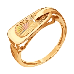 Кольцо из красного золота без камней