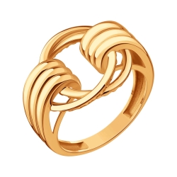 Кольцо из красного золота без камней