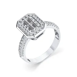 Inel din aur alb cu Diamant