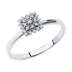 Inel din aur alb cu Diamant