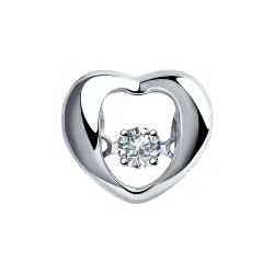 Pandantiv din aur alb cu Diamant