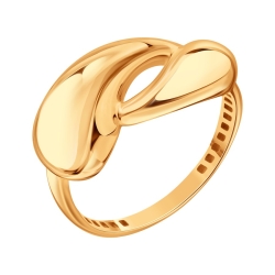Inel din aur roșu fără pietre