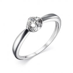Inel din aur alb cu pietre Diamant