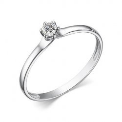Inel din aur alb cu pietre Diamant