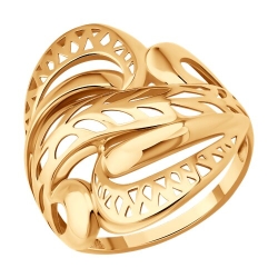 Inel din aur roșu fără pietre