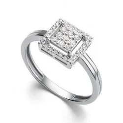 Inel din aur alb cu Diamant