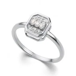 Inel din aur alb cu Diamant