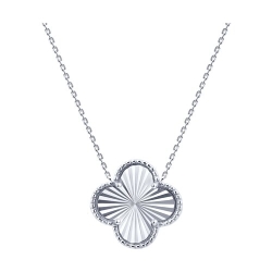 Colier din aur alb fără pietre