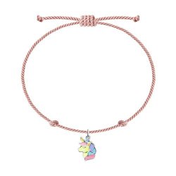 Браслет из серебра с камнями Эмаль, Текстиль