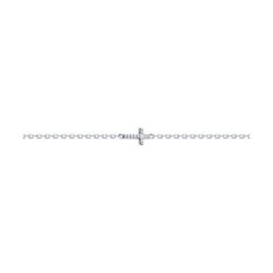 Brățară Cruce din argint  cu pietre Cubic Zirconia Incolor