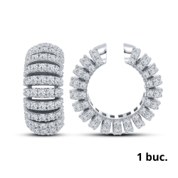 Cercel din argint  cu pietre Cubic Zirconia Incolor