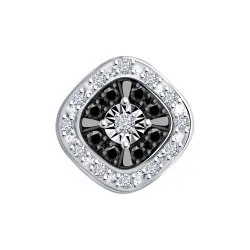 Pandantiv din aur alb cu Diamant, Diamant negru