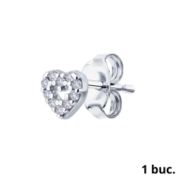 Cercel din argint  cu pietre Cubic Zirconia Incolor
