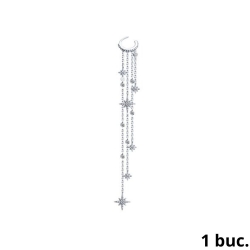 Cercel din argint  cu pietre Cubic Zirconia Incolor