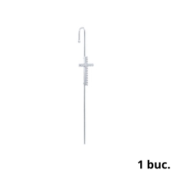 Cercel din argint  cu pietre Cubic Zirconia Incolor