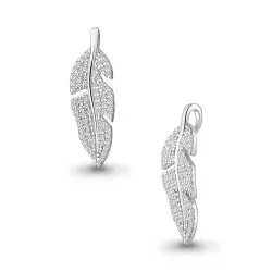 Pandantiv din aur alb cu Cubic Zirconia Incolor