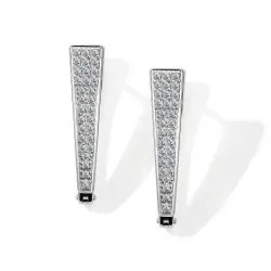 Cercei din aur alb cu Diamant, Diamant negru
