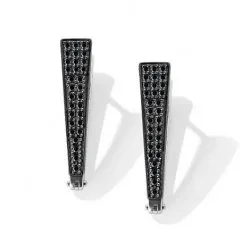 Cercei din aur alb cu Diamant, Diamant negru