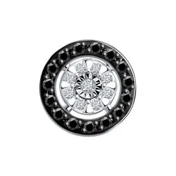 Pandantiv din aur alb cu Diamant, Diamant negru