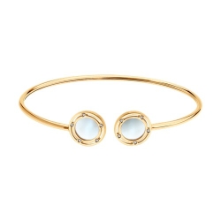 Brățară din aur roșu cu pietre Diamant, Sidef Alb