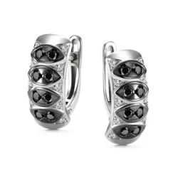 Cercei din aur alb cu Diamant, Diamant negru