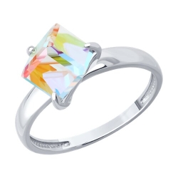 Inel din argint  cu pietre Swarovski