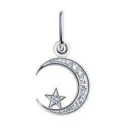 Pandantiv din argint  cu pietre Cubic Zirconia Incolor