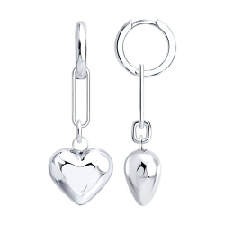 Cercei Creole din argint  fără pietre