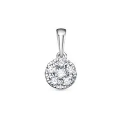 Pandantiv din aur alb cu Diamant
