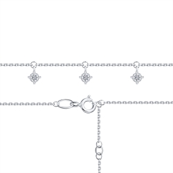 Brățară din aur alb cu pietre Diamant